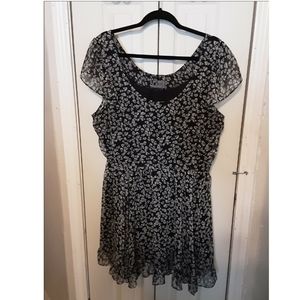 Hottopic Tripp Skull Ruffled Dress